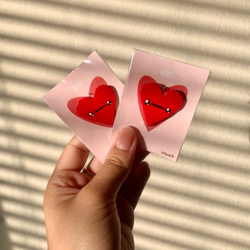 Heart Keychain Charm - Picture 2 of 2